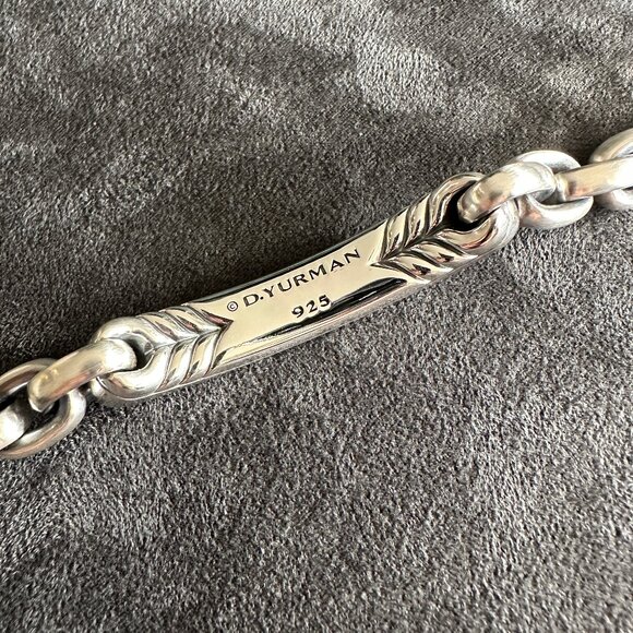 David Yurman Streamline ID Bracelet w/ Color Change Garnets - 8.75" - RARE - Picture 13 of 16